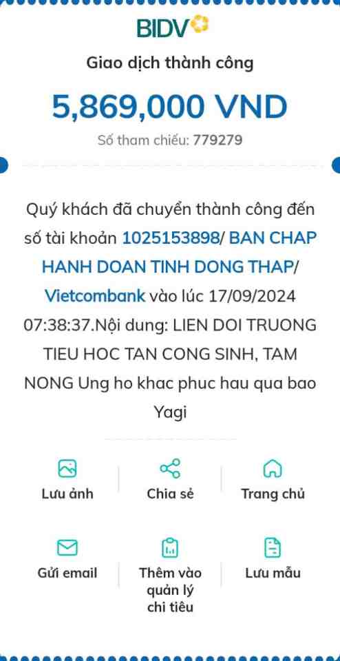 Hoc sinh. CBGV.NV.PHHS ung ho bao so 3